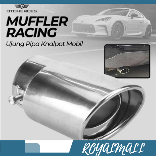 Muffler Ujung Pipa Knalpot Mobil Racing / Ujung Buntut Pipa Ekor Sambungan Knalpot Kenalpot Mobil Fu