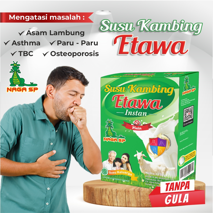 

susu kambing etawa TANPA GULA 250gram nutrisi lansia dan diabetes