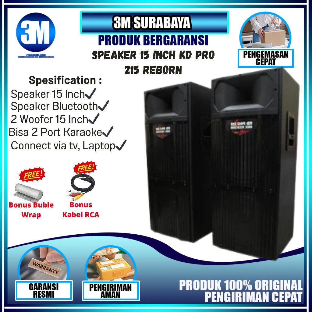 SPEAKER BLUETOOTH ROADMASTER KD PRO 212 REBORN MIX USB GARANSI RESMI | SPEAKER BASS BLUETOOTH | SPEA