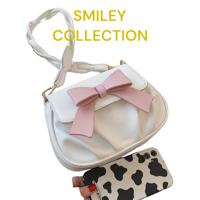 TAS SELEMPANG KULIT WANITA TAS CEWEK SHOULDER BAG SLINGBAG JS2 521 SMILEY COLLECTION