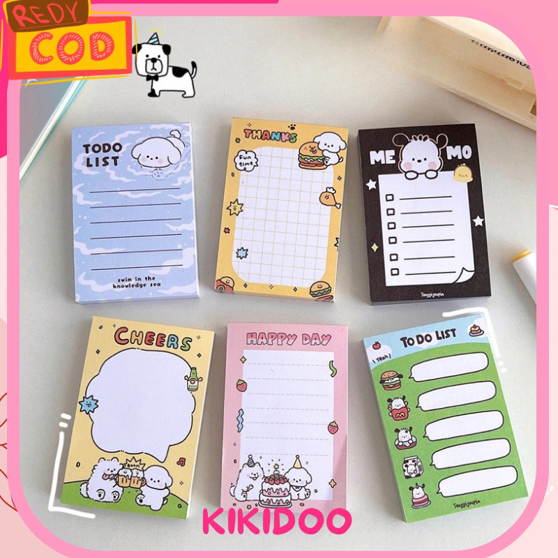 

Kikidoo Sticky Note Memo Pad 80 Lembar Kawaii Lucu To Do List RT166
