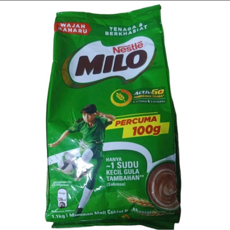 

Milo bubuk original malaysia 1kilo + gratis 100gram ( 1,1kilo/bgks) Halal Termurah Asli Terpercaya Terenak Expired date lama