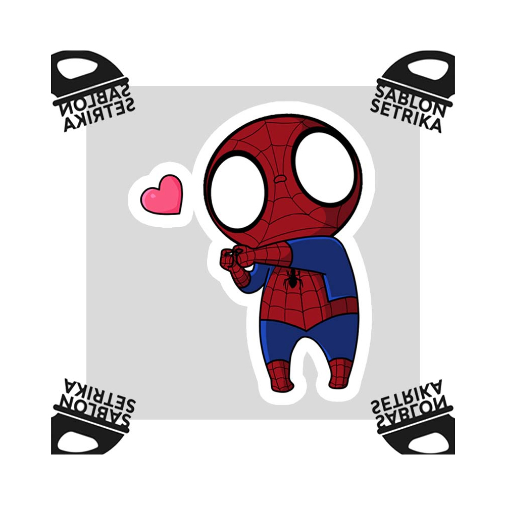 

Sablon Setrika DTF spidey love spiderman Sticker Emblem Ukuran Kecil Sampai Ukuran Jumbo