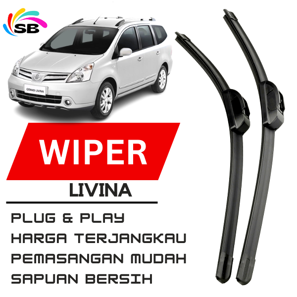 Wiper Depan Nissan Livina 2006 - 2018 Wiper Livina 2006 - 2018 Frameless