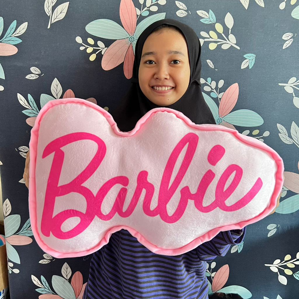 Bantal Barbie ukuran 50cm / Bantal tidur anak perempuan / Bantal lucu dan imut / hadiah ulang tahun anak perempuan