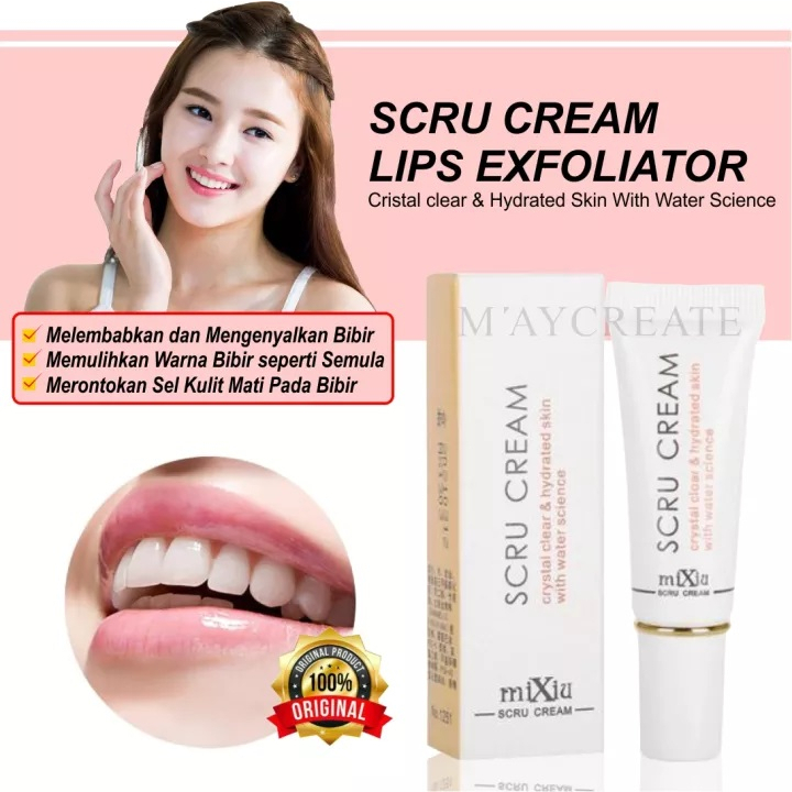 Solusi Bibir Hitam dan Kering SCRU CREAM LIP SCRUB PELEMBAB BIBIR SCRUB BIBIR