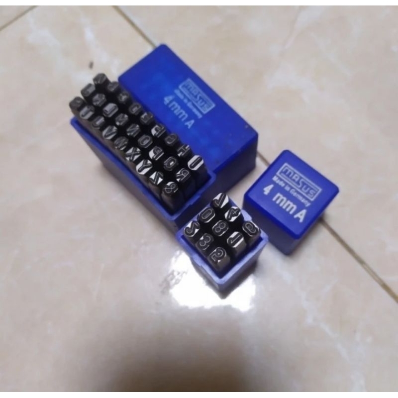 Alat Ketok Huruf dan Angka MASUS 2 Mm - Untuk Ketok Mesin