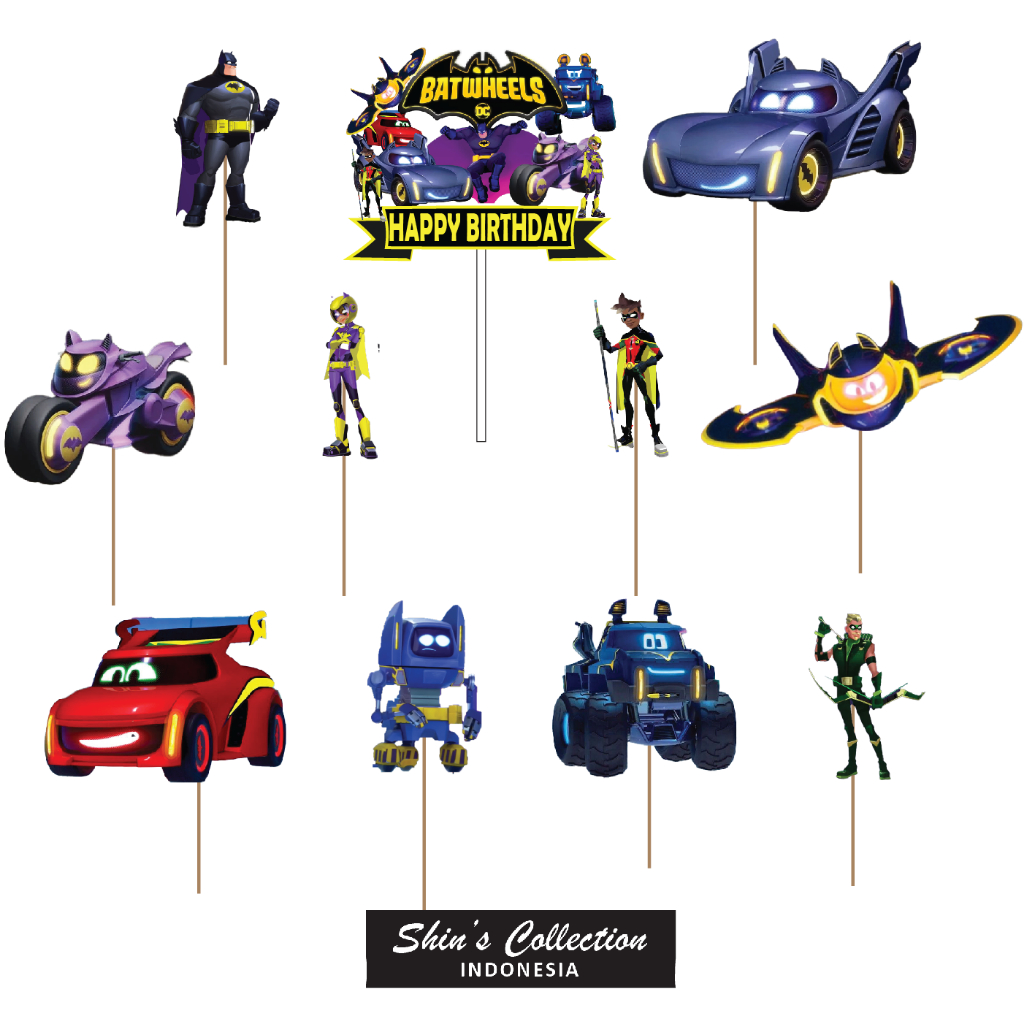Cake topper Batwheels DC Super hero