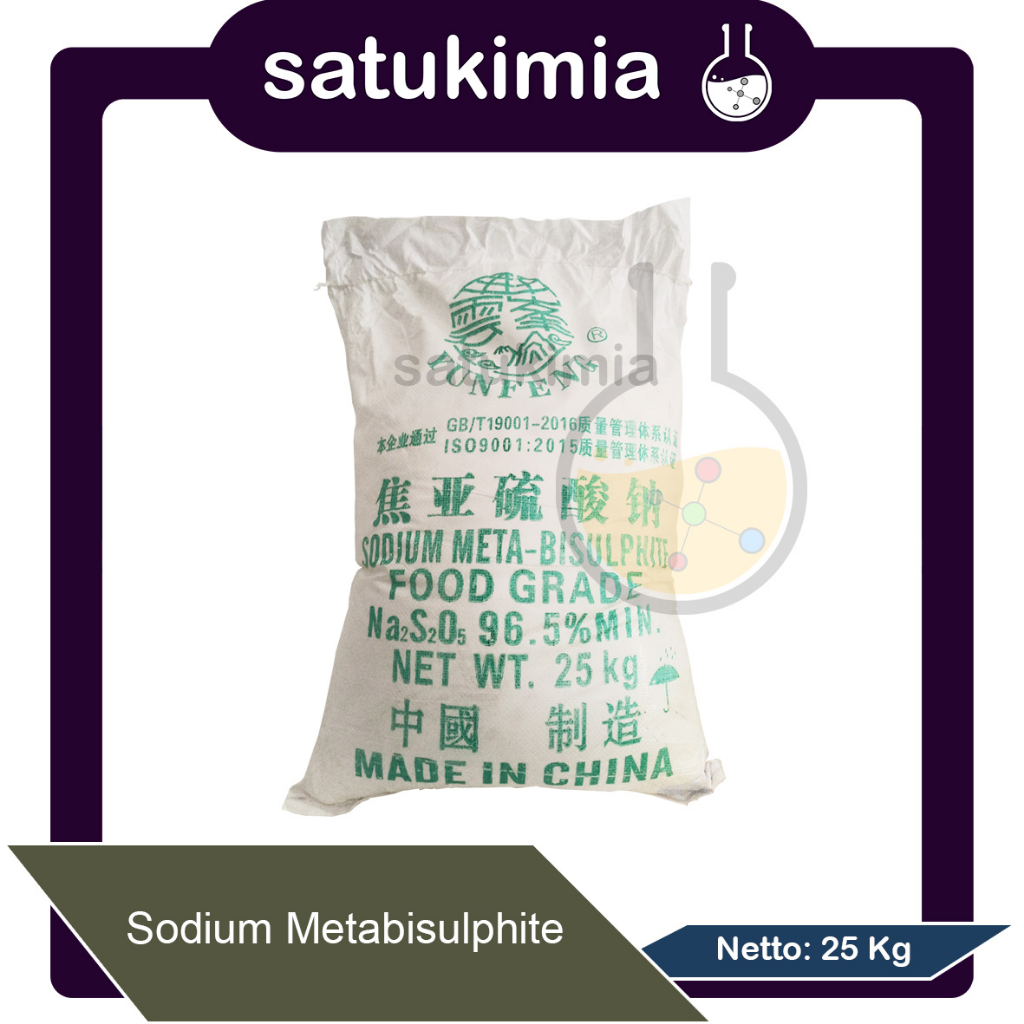

Sodium Metabisulfit / Sodium Metabisulfite / SMB Food Grade - 25 Kg