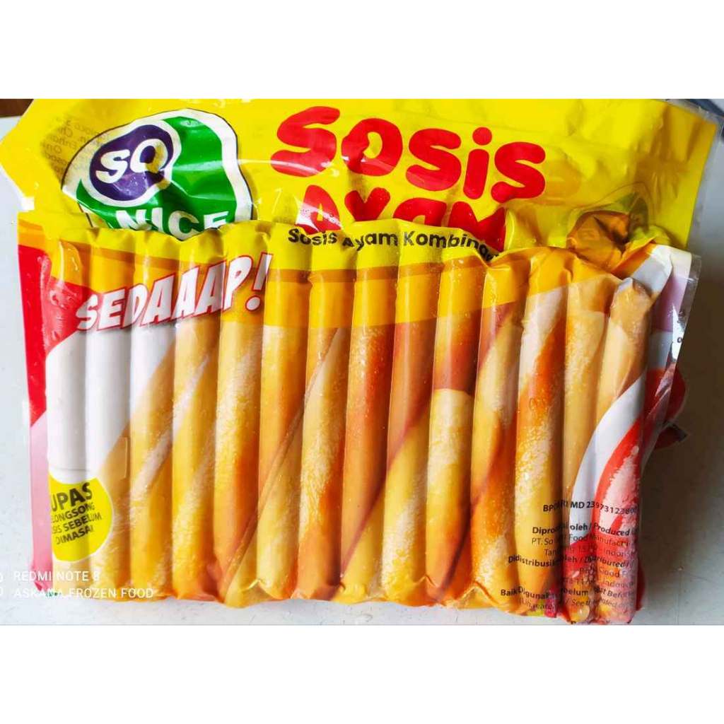 

SO NICE SOSIS AYAM 1KG 40'S 375GR