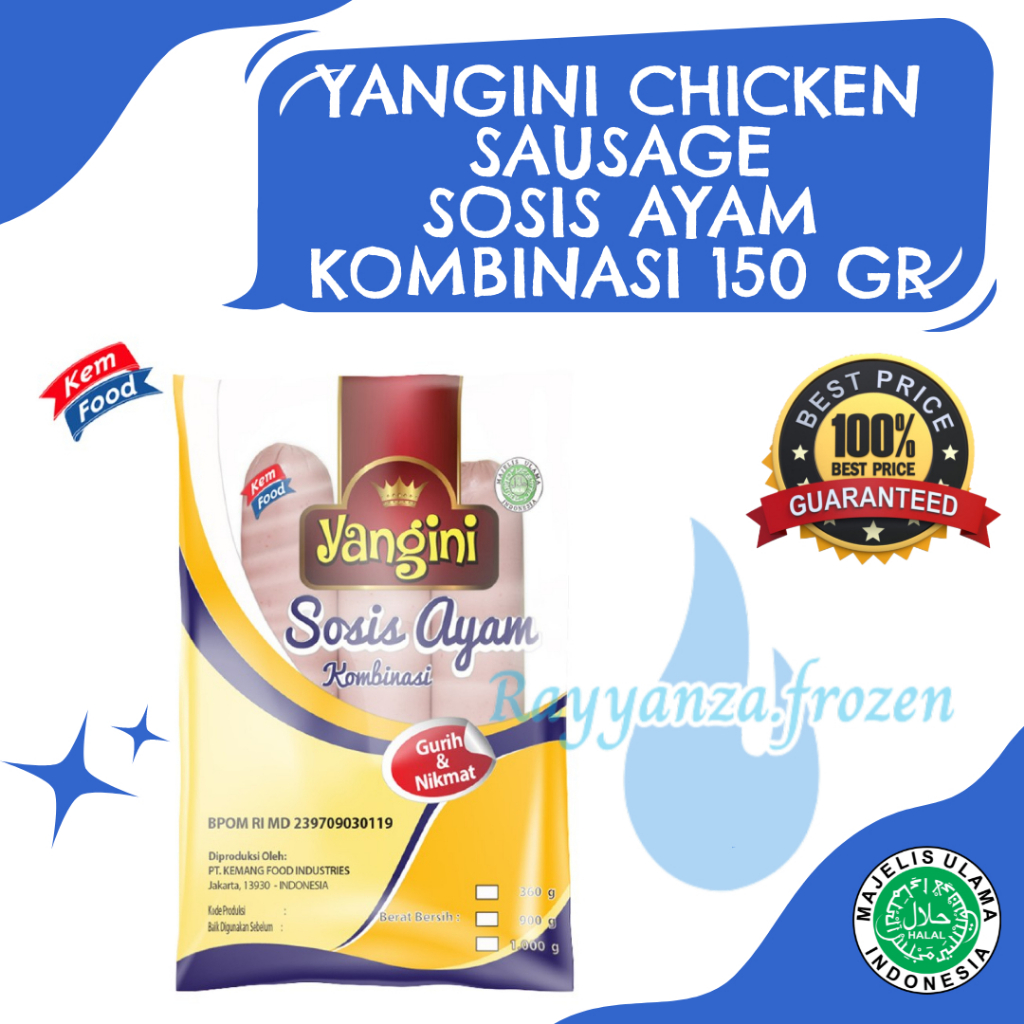 

Yangini Chicken Sausage Daging Sosis Ayam 150gr