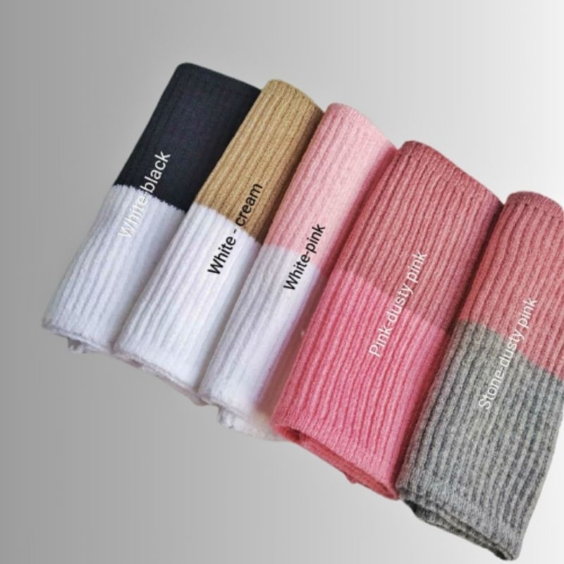 BANDANA CIPUT RAJUT 2 WARNA PREMIUM | CIPUT RAJUT PREMIUM | INNER RAJUT PREMIUM 2 WARNA
