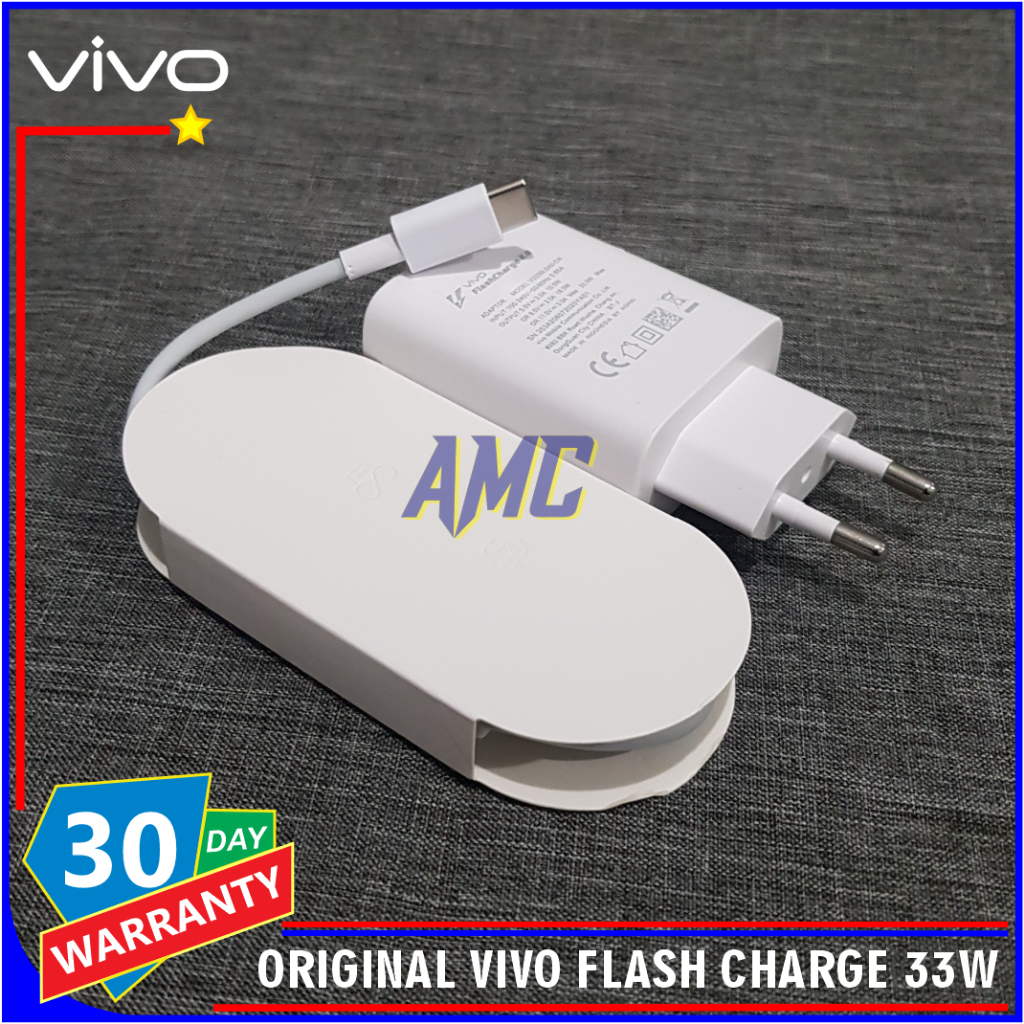 Charger Vivo Y53s ORIGINAL 100% FlashCharge 2.0 Type C 33 Watt