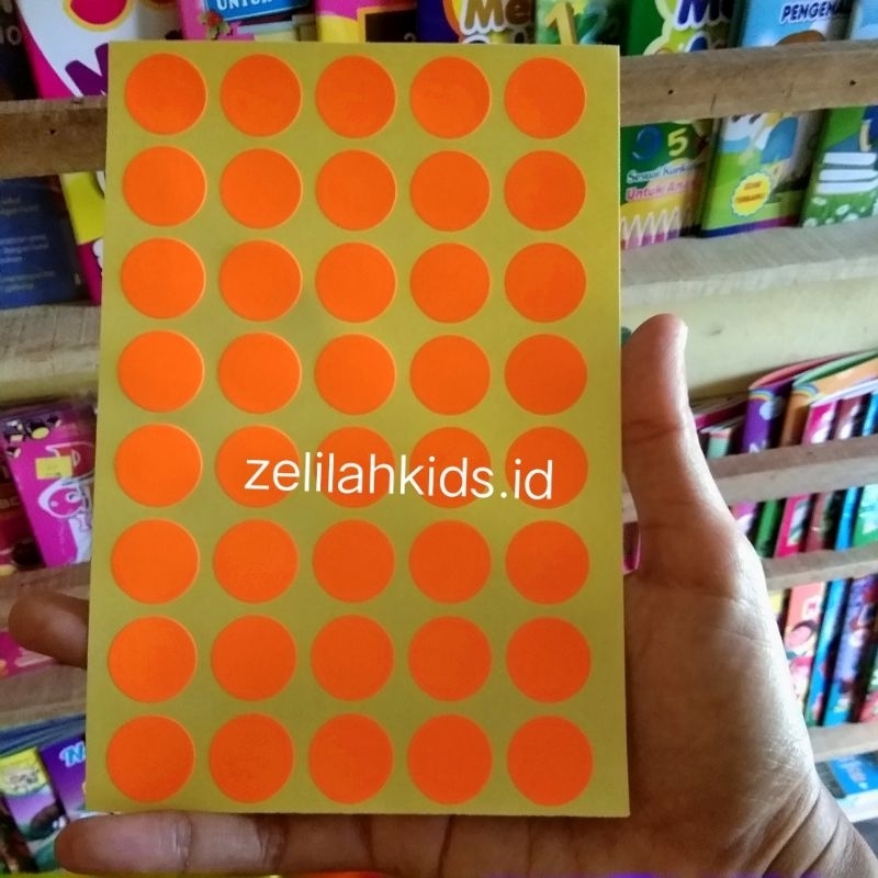 

stiker dot warna, mainan montesorri anak