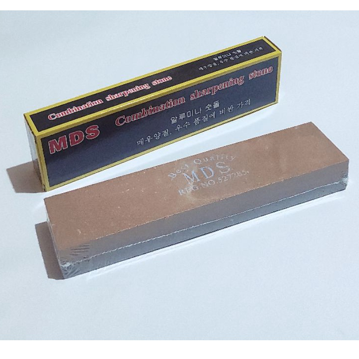 Asahan Batu Gosok Asah Pisau combination golok gunting pisau MDS