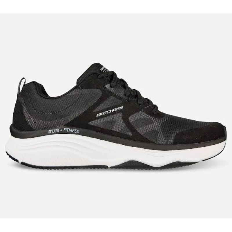 sepatu skechers original skechers d'lux fitnes 232357 /bkw Size 42 atau 27cm
