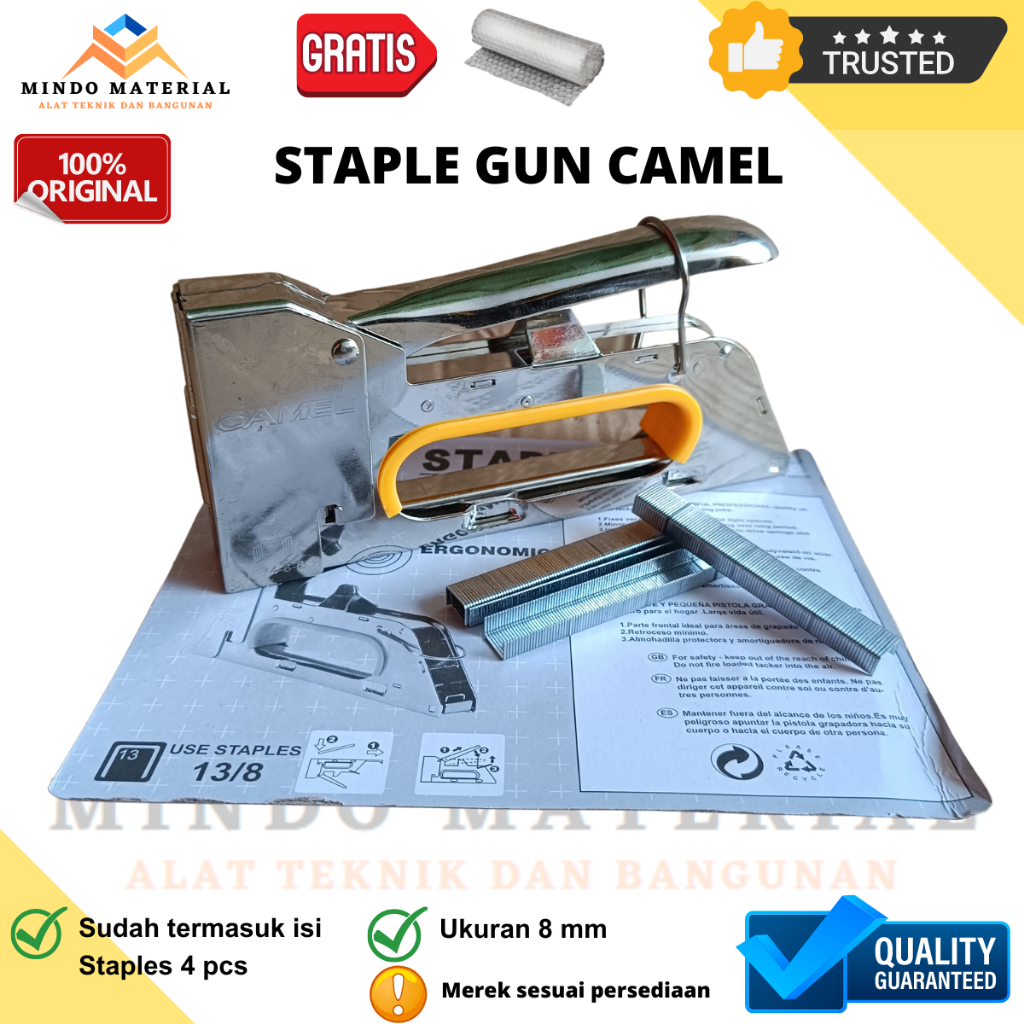 

Staple Gun Traker Staples Tembak Stapler Besar Steples Jok Motor
