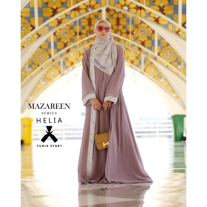 [YUNIA SYAR'I] GAMIS SYARI / DRESS SET MEWAH ORIGINAL " MAZAREEN SERIES " By Yunia Syar'i