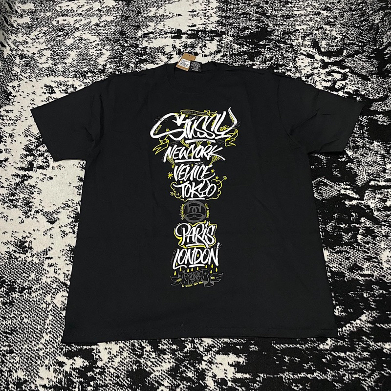 STÜSSY & BORN X RAISED HANDSTYLES TEE