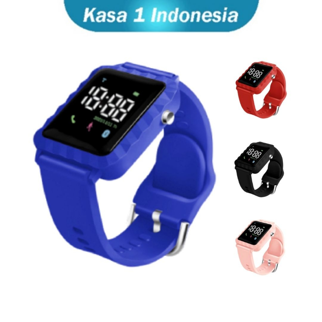 Jam Tangan Anak Laki-laki Rubber Silicon LED Digital