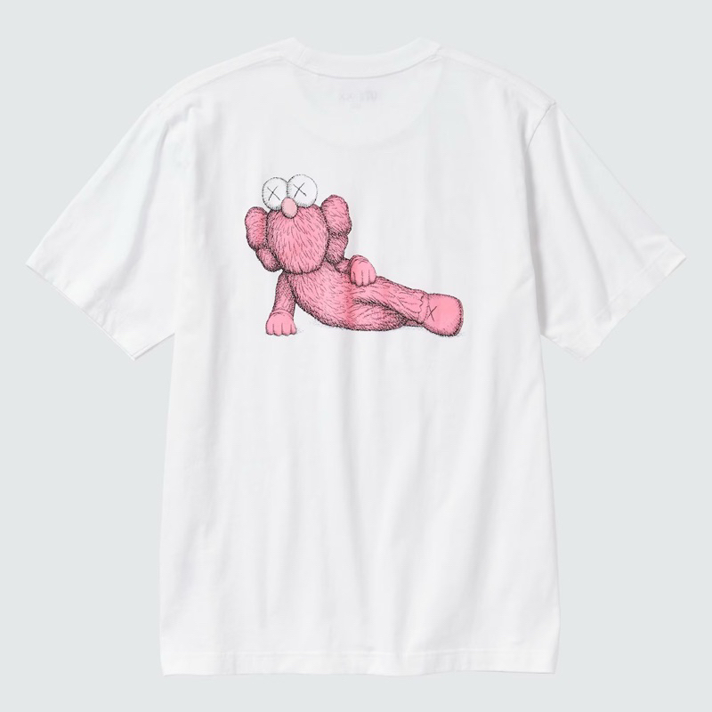 Uniqlo x Kaws Tee White Pink