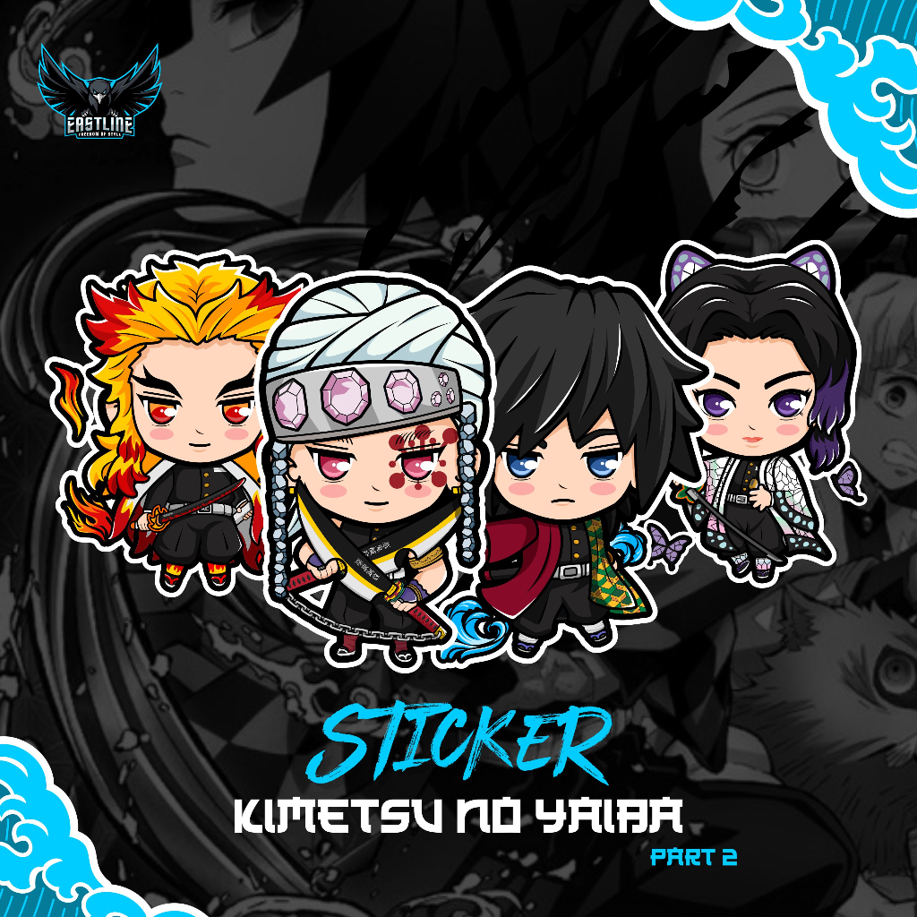 

Stiker Anime Karakter Lucu Chibi Kiemtsu No Yaiba Demon Slayer Pt2 Bahan Vinyl Laminasi Doff Lebih Awet dan Tahan Lama Sticker Cute Gemoy Keren