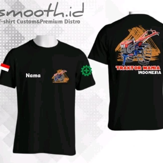 KAOS TRAKTOR MANIA INDONESIA CORAK KUNYIT