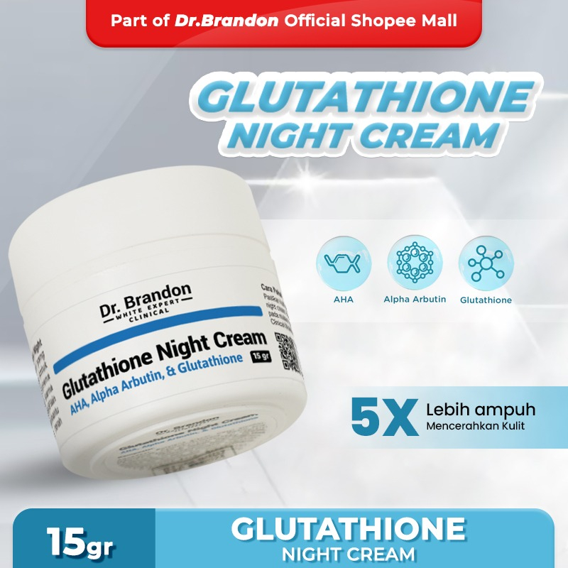 Dr. Brandon Glutathione Night Cream / Krim Malam