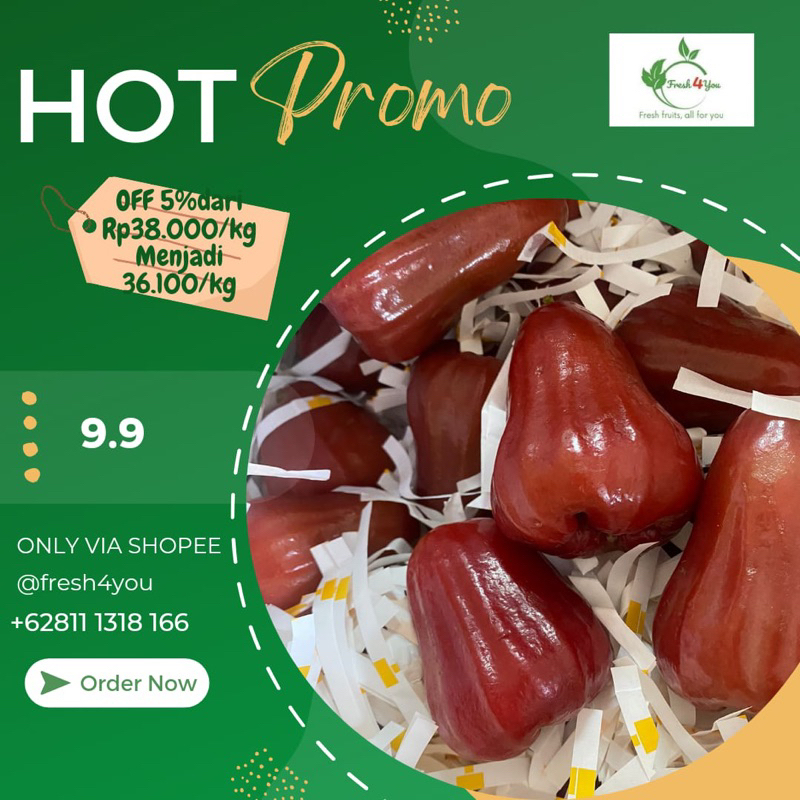 

JAMBU CITRA MANIS GARING BANYAK AIR KEMASAN 1KG