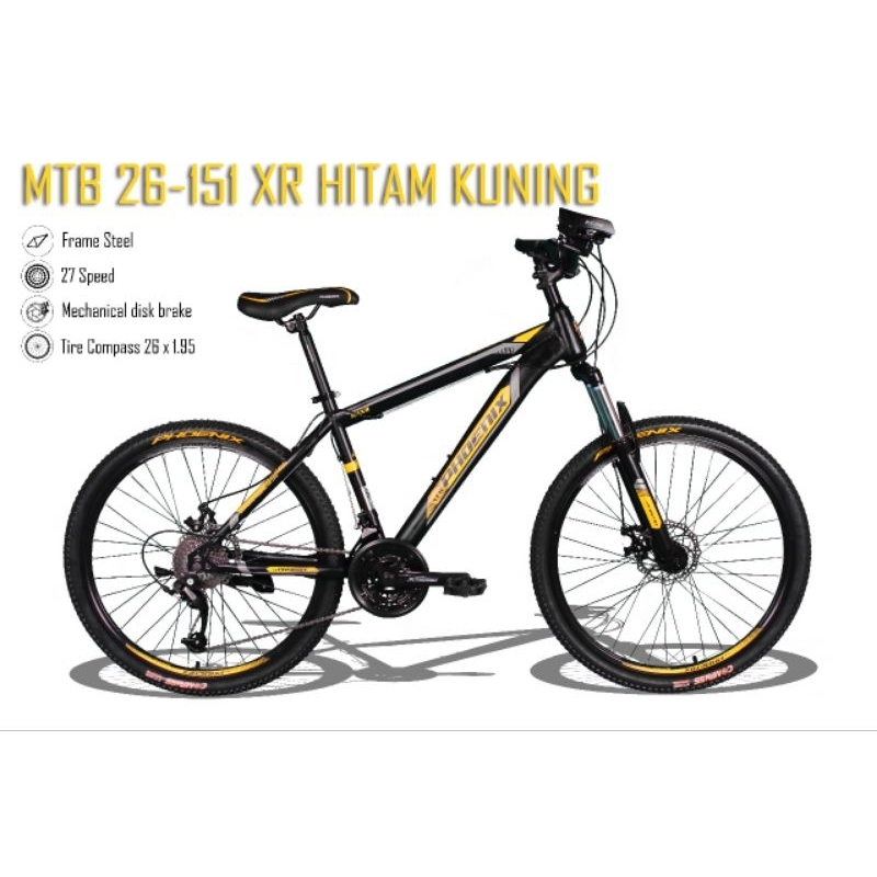 Sepeda MTB 26 PHOENIX 151 XR 27 Speed Phoenix Original
