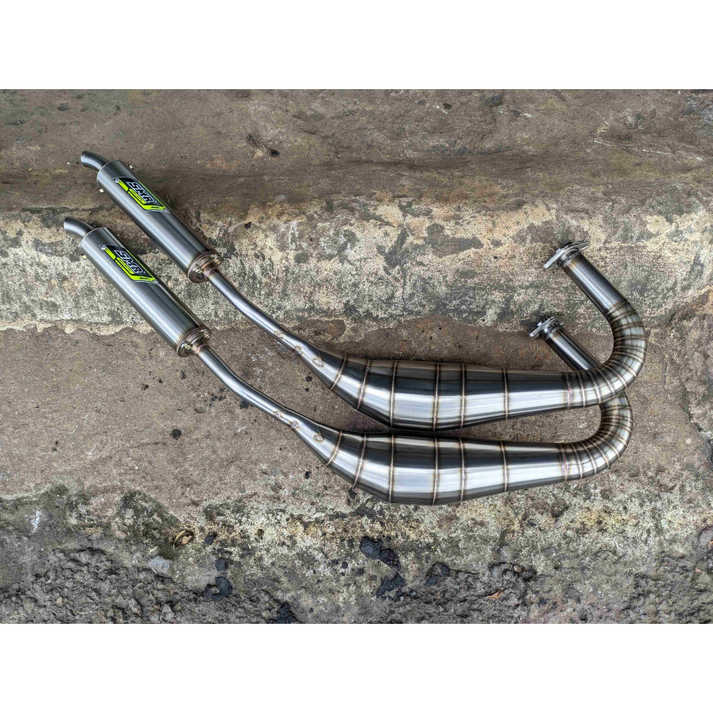 Knalpot PDK Scorpio RX-King SMR Full Stainles Leher Cacing