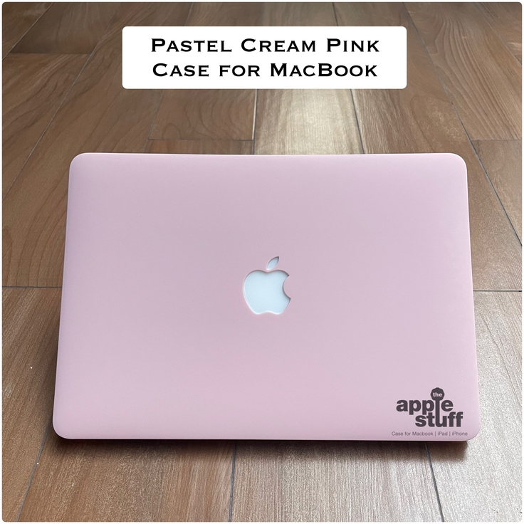 Case MacBook Apple Pro Air Pastel Cream Pink Dusty Pink