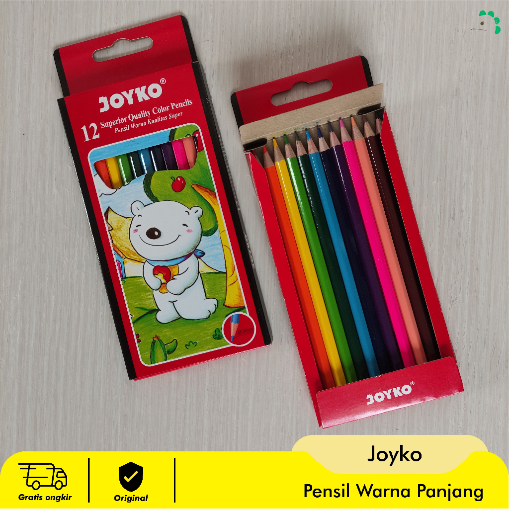 

Pensil Warna Joyko Panjang 12 warna