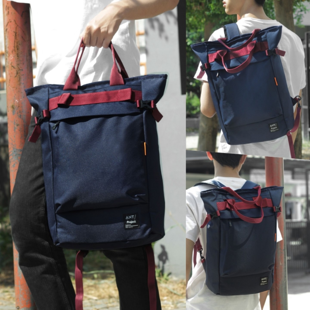 Tas Ransel Pria Distro Kanvas Ant Project Moobius Backpack Slot Laptop 15 Inch Premium