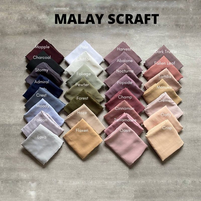 MALAY SCRAFT || HIJAB MALAY SCRAFT JUMBO PREMIUM || AMUSYA.ID