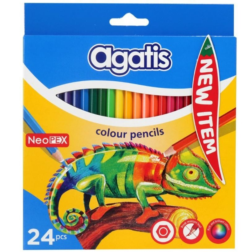 

Pensil Warna Agatis 24 Warna Panjang 24L Menggambar Colour Pencil