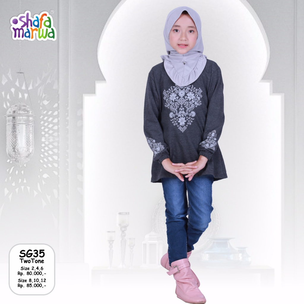 SHAFA MARWA SG 35 ATASAN KAOS ANAK WANITA