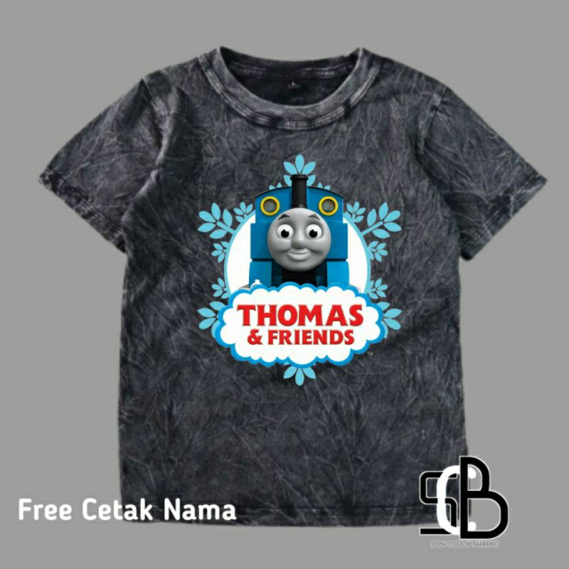 Thomas and friends Kaos Anak Thomas and friends katun Washed