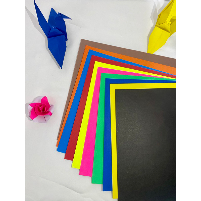 

Kertas Lipat Warna Warni NAGATA Kertas Origami Terbaik Warna cerah Ukuran 10,12,14,16,20 Per Pak isi 50