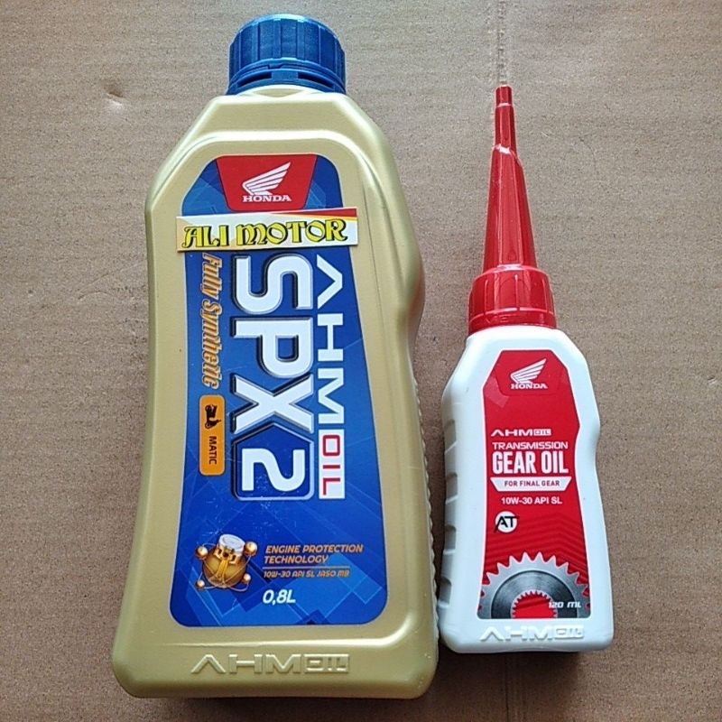 Oli spx2 & oli gardan ahm satu paket termurah asli