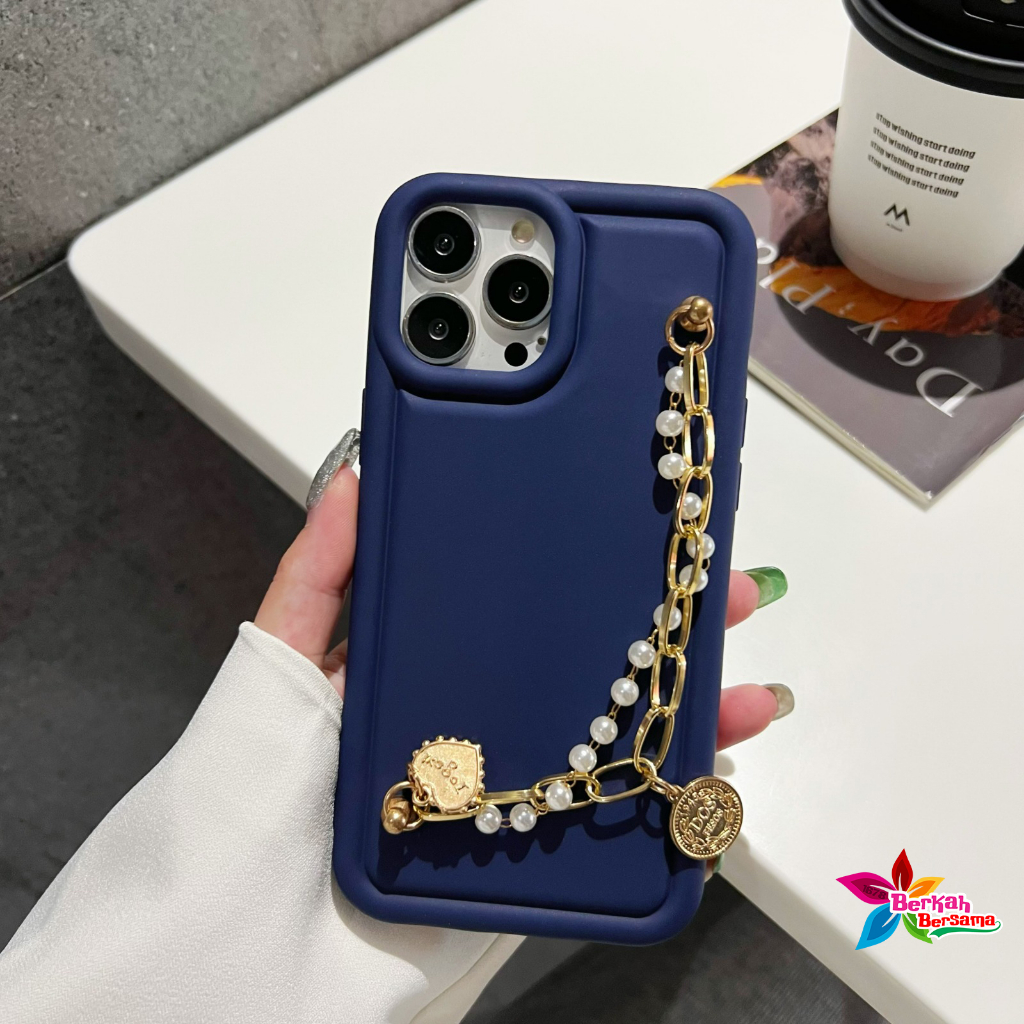 GC70 Softcase Deluxe Matte Air Bag Shockproof Macaron Diamond Hand Grip Chain For INFINIX SMART 5 6 6 NFC 6+ 7 HOT 8 9  10 11 12 20 30 PLAY HOT 11 2022 NEW 11S 12 12i 20i 30 30i NOTE 11 12 G96 30 30 PRO BB8992