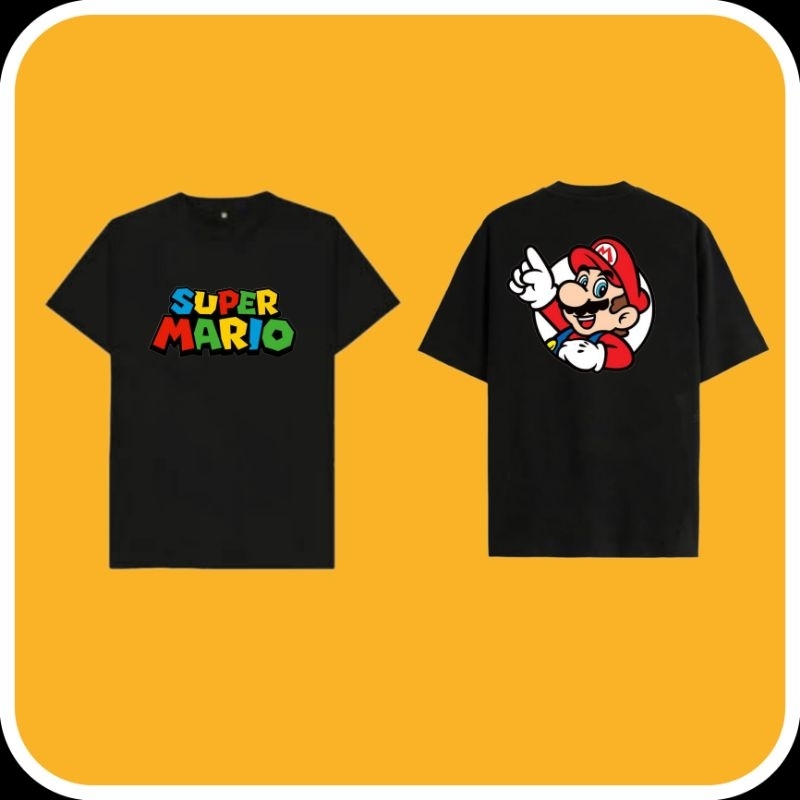 KAOS MARIO BROS TERBARU/KAOS PRIA/WANITA KAOS SUPER MARIO BROS