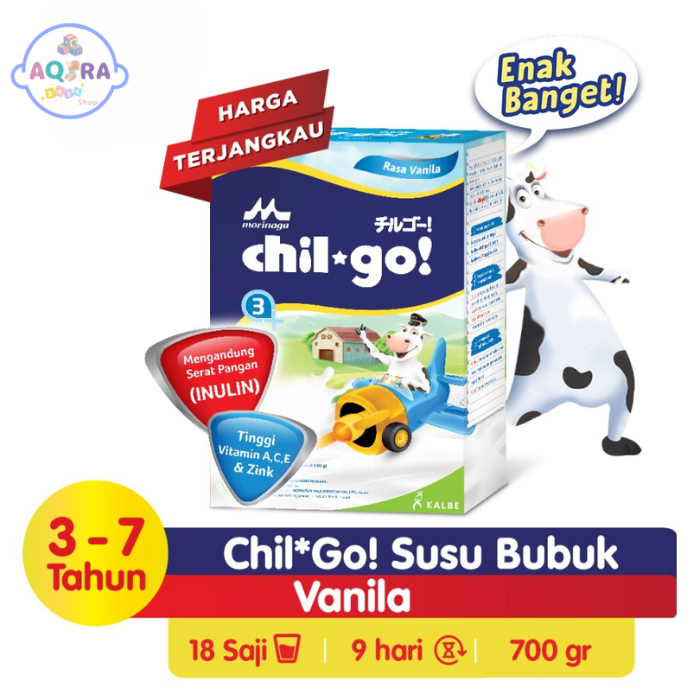 

MORINAGA CHIL GO 3+ Susu Bubuk Vanilla 700gr