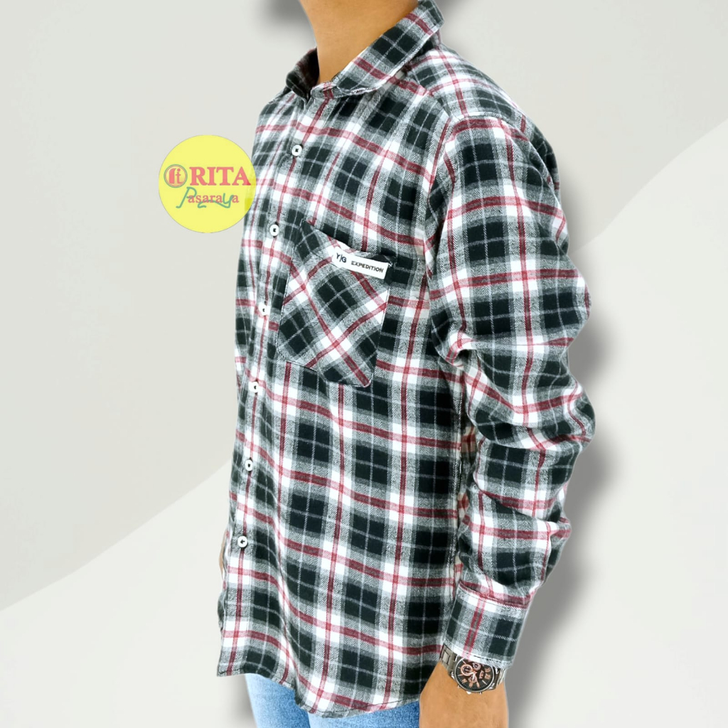 YEGE Kemeja Lengan Panjang