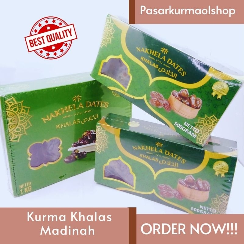 

Kurma Saudi Khalas Nakhela Original 1 Kg