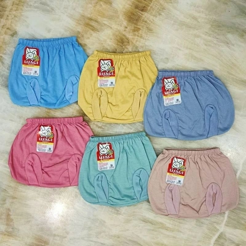 Usagi Celana  Bayi  Pop USAGI PREMIUM / Celana Kodok Polos isi 6 Pcs SNI