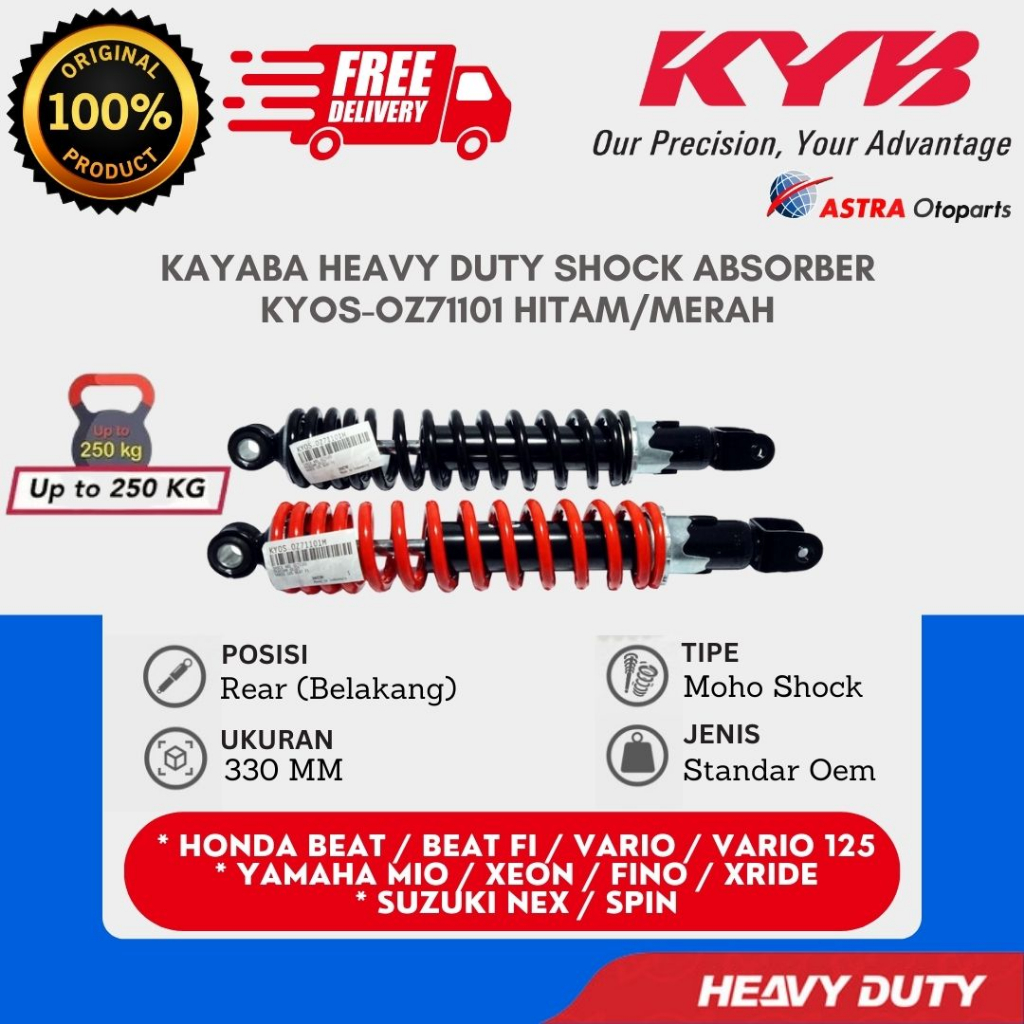 SHOCKBREAKER KAYABA KYOS-OZ71101H UNTUK MOTOR ALL MATIC / KYOS-OZ71101M / KYOS OZ71101H / OZ71101 M 