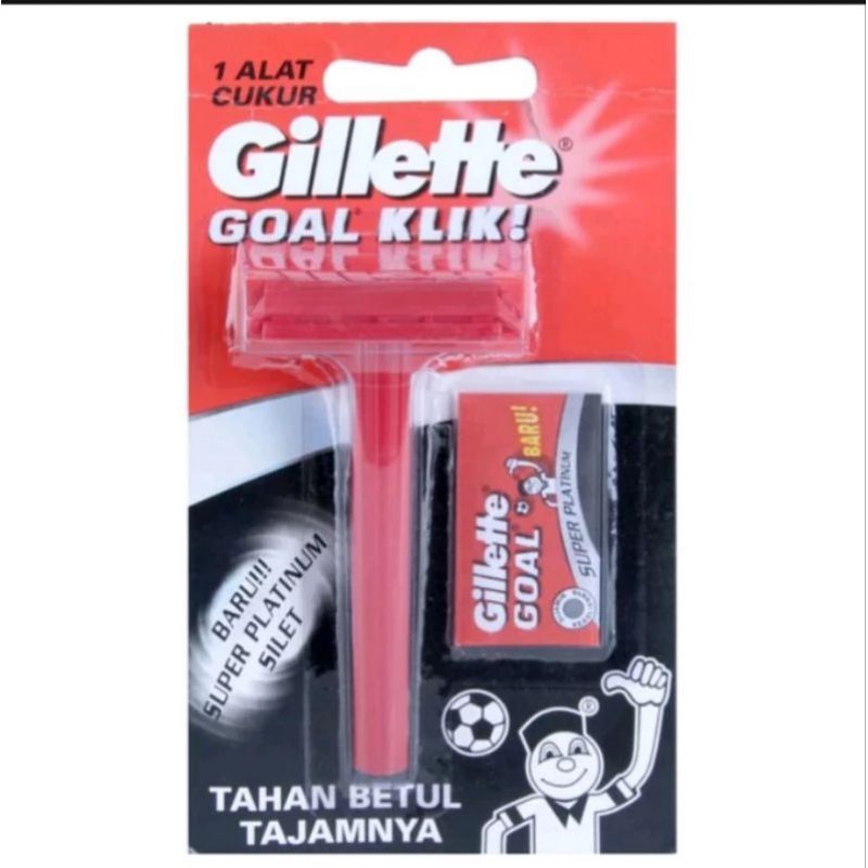 goal klik alat cukur bisa diganti siletnya