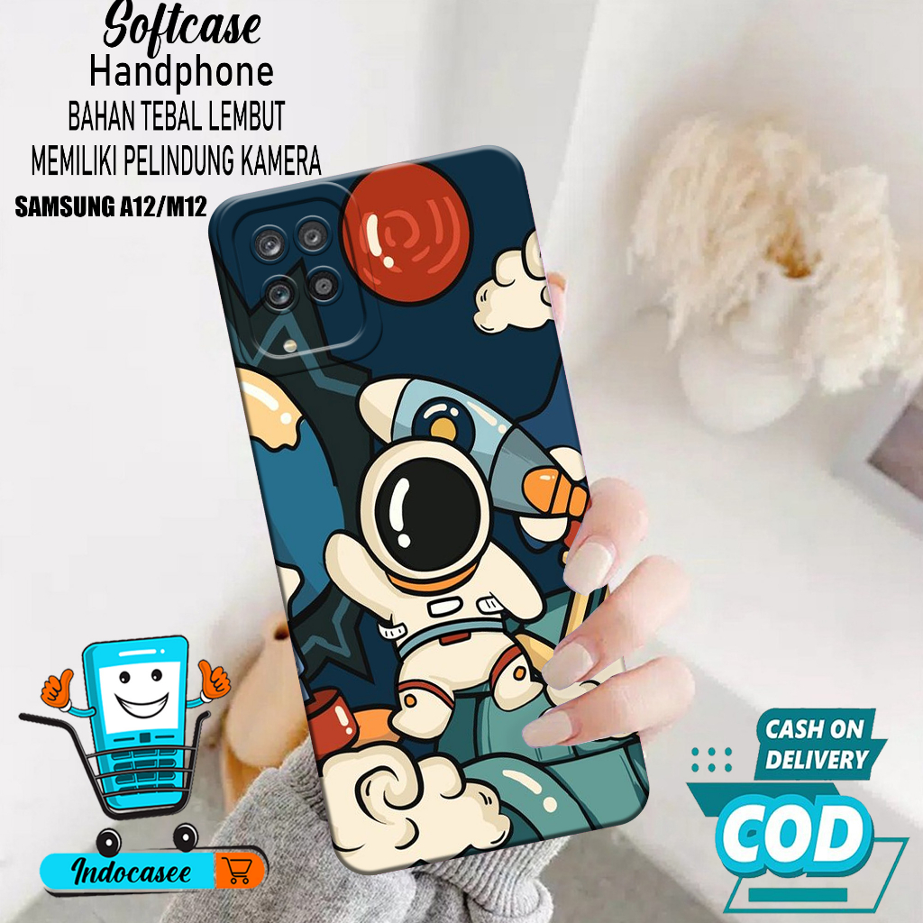 Case Hp Samsung Galaxy A12/M12 - Softcase Samsung Galaxy A12/M12 - Casing Samsung Galaxy A12/M12 - K