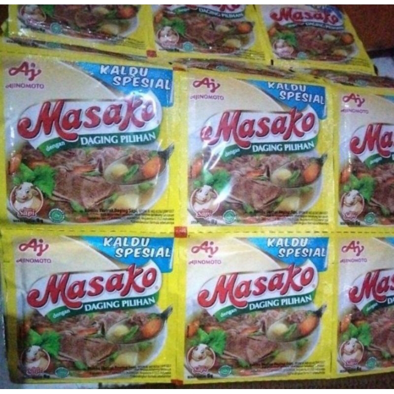 

Masako rasa Sapi 9g (1 renteng = 12 sachet)